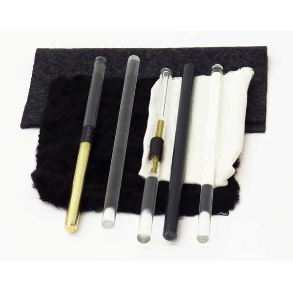 Electrostatic Friction Rod and Fur Set of 8